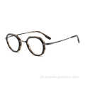 Óculos populares de boa qualidade temple moda moldura design redonda óculos